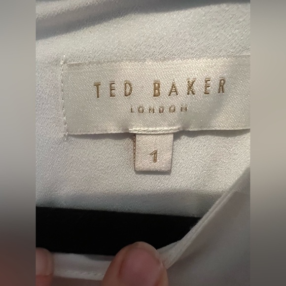 Ted Baker Floral Midi Dress - White and Black - Picture 8 of 16